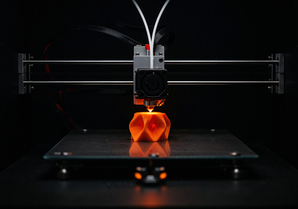 3d printer printing action